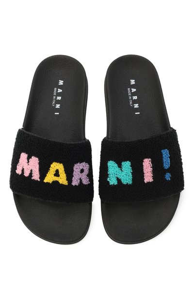 Шлепанцы MARNI черного цвета по цене 15150 руб., арт. 82353/VAR1_001, фото 4 Шлепанцы MARNI, арт. 82353/VAR1_001, фото 4