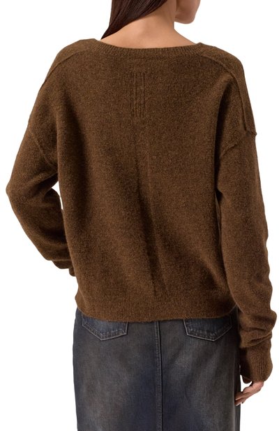 Шерстяной пуловер RICK OWENS, арт. RP02D3650/KWP, фото 4