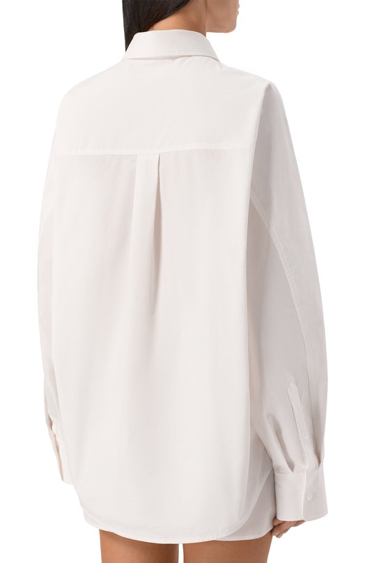 Хлопковая рубашка Alexander Wang 1WC3251133 Белый  1WC3251133 Фото 4