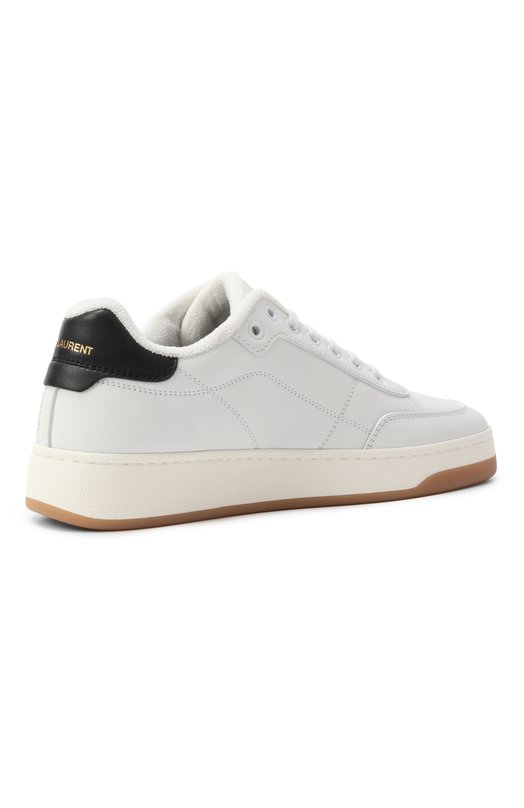 Кожаные кеды SL61 Saint Laurent 819478/00NI0 Белый  819478/00NI0 Фото 5