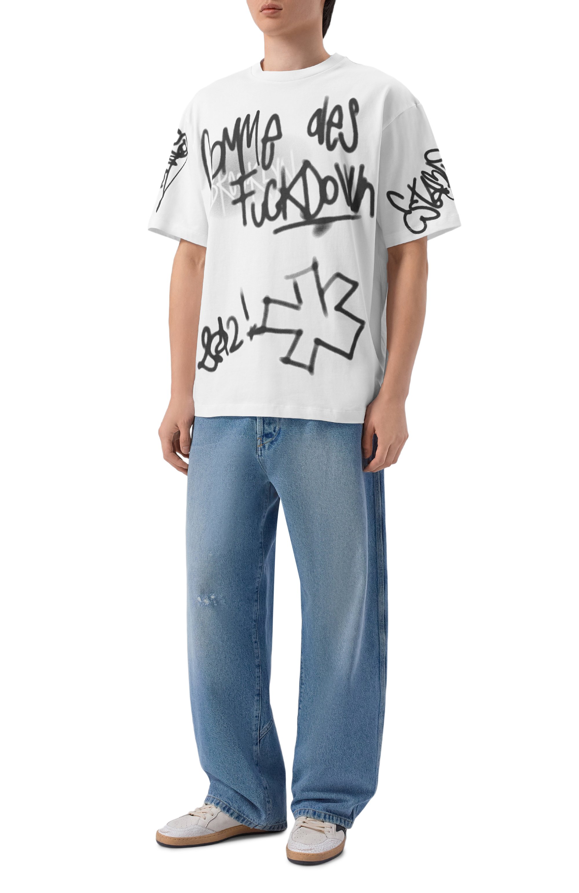 Хлопковая футболка COMME DES FUCKDOWN, арт. CFABM01944, фото 2