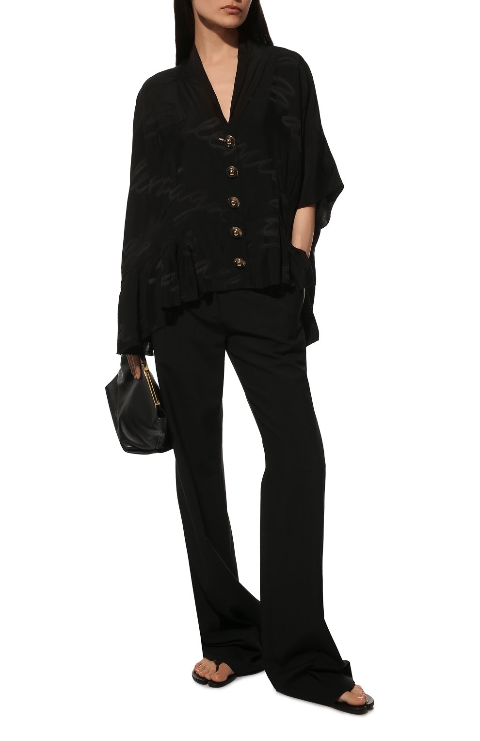Атласная блузка BALENCIAGA, арт. 675417/TM060, фото 2
