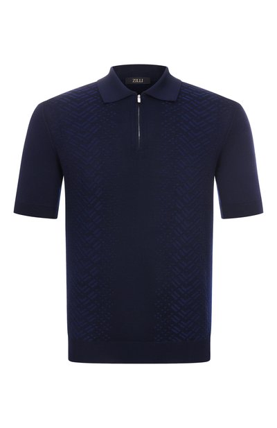 Мужская поло из шелка и хлопка ZILLI, арт. KZP002M0145VSHC00_
