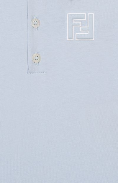 Хлопковое поло FENDI, арт. BMI268/7AJ, фото 3