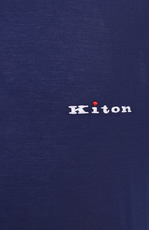Хлопковая футболка Kiton UMK0717K296 Синий  UMK0717K296 Фото 6