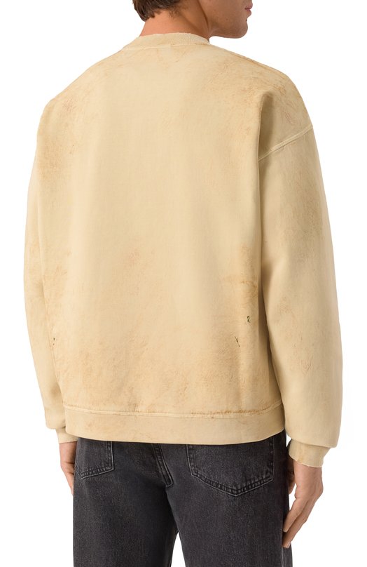 Хлопковый свитшот Dsquared2 S74GU0900/S25030 Бежевый  S74GU0900/S25030 Фото 4