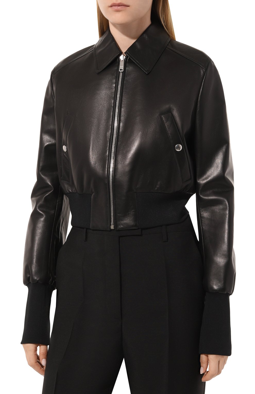 Кожаный бомбер PRADA, арт. 58983-1RP0-F0002, фото 3