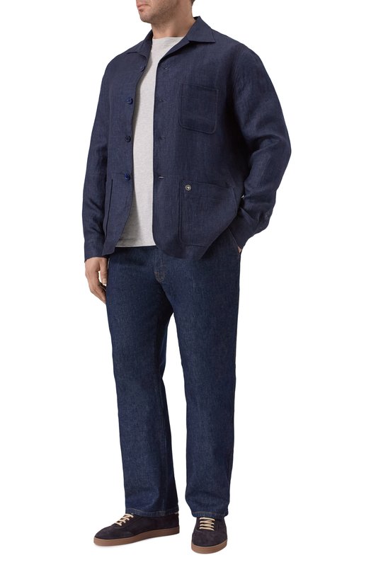 Хлопковая футболка Brunello Cucinelli M0B138440 Серый  M0B138440 Фото 2