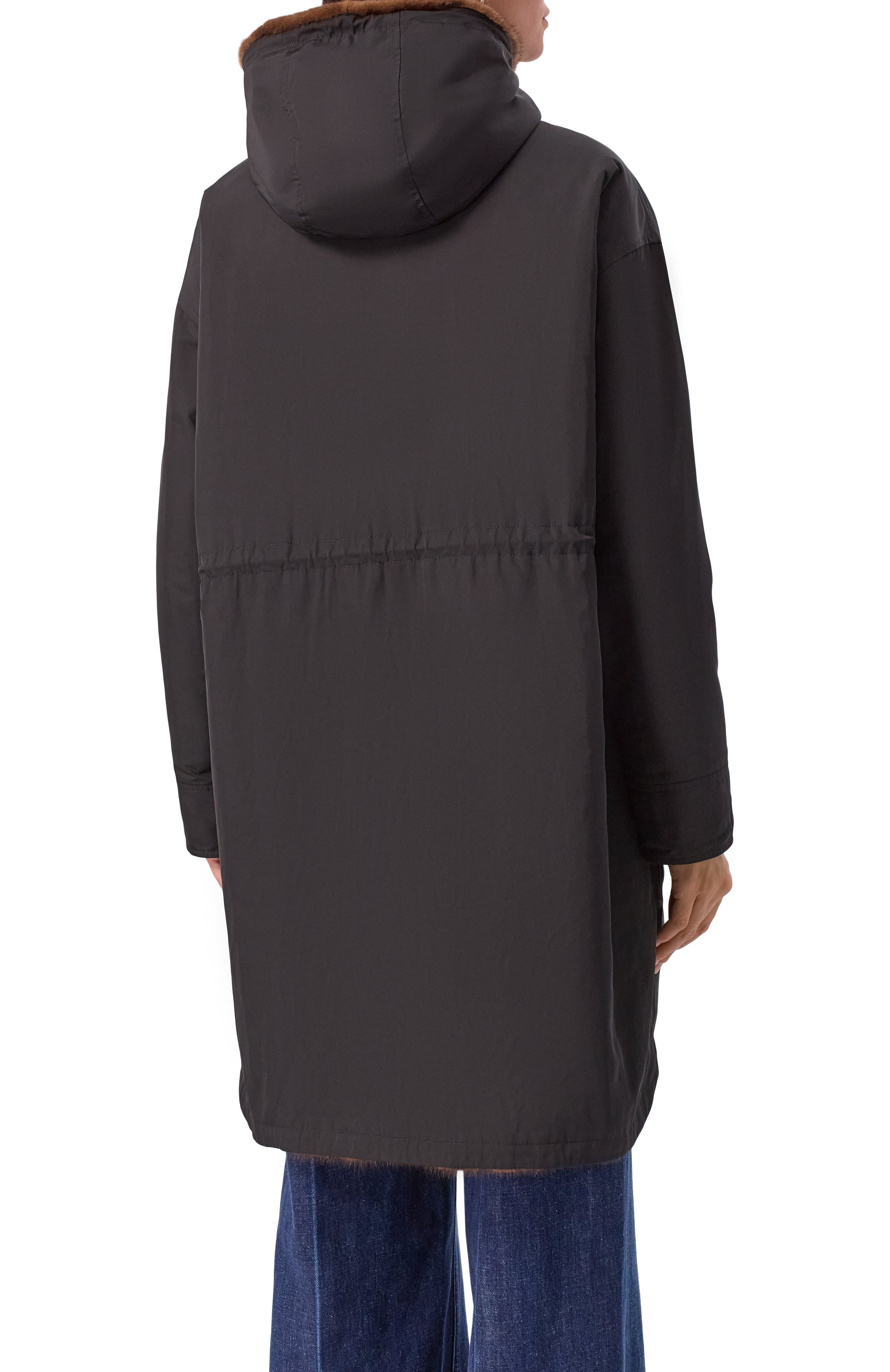 Двусторонняя парка с подкладкой из норки YVES SALOMON, арт. 24WFM06693A22X, фото 4