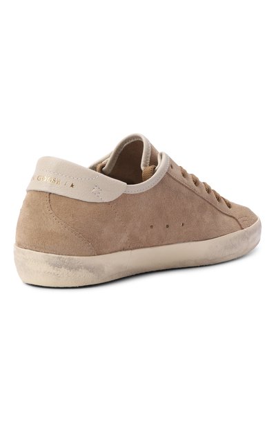 Замшевые кеды super-star GOLDEN GOOSE DELUXE BRAND бежевого цвета по цене 69950 руб., арт. GWF01077.F008593, фото 5 Замшевые кеды super-star GOLDEN GOOSE DELUXE BRAND, арт. GWF01077.F008593, фото 5
