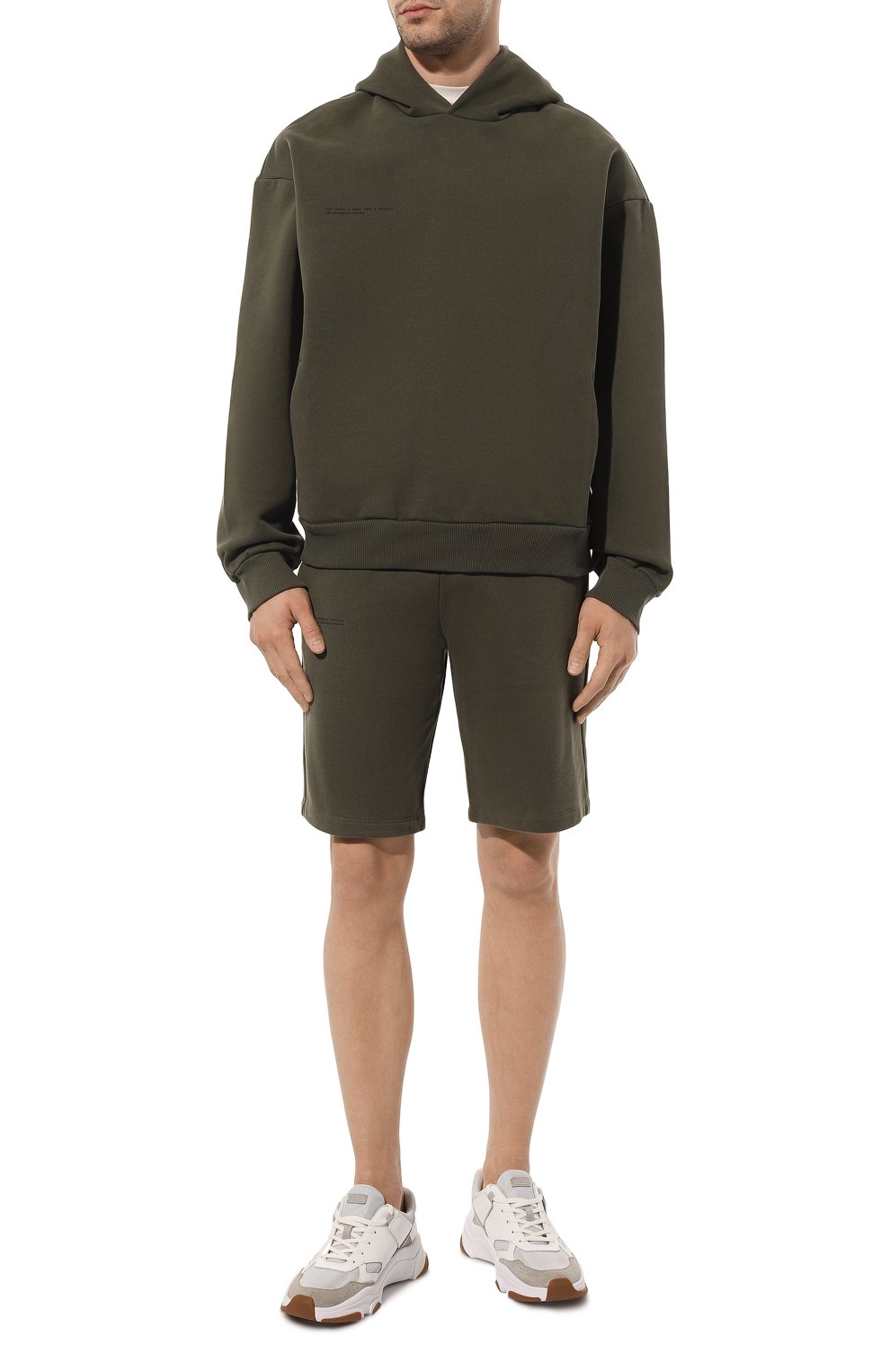 Хлопковое худи PANGAIA темно-зеленого цвета по цене 22950 руб., арт. RECYCLED COTTON HOODIE, фото 5 Хлопковое худи PANGAIA, арт. RECYCLED COTTON HOODIE, фото 5