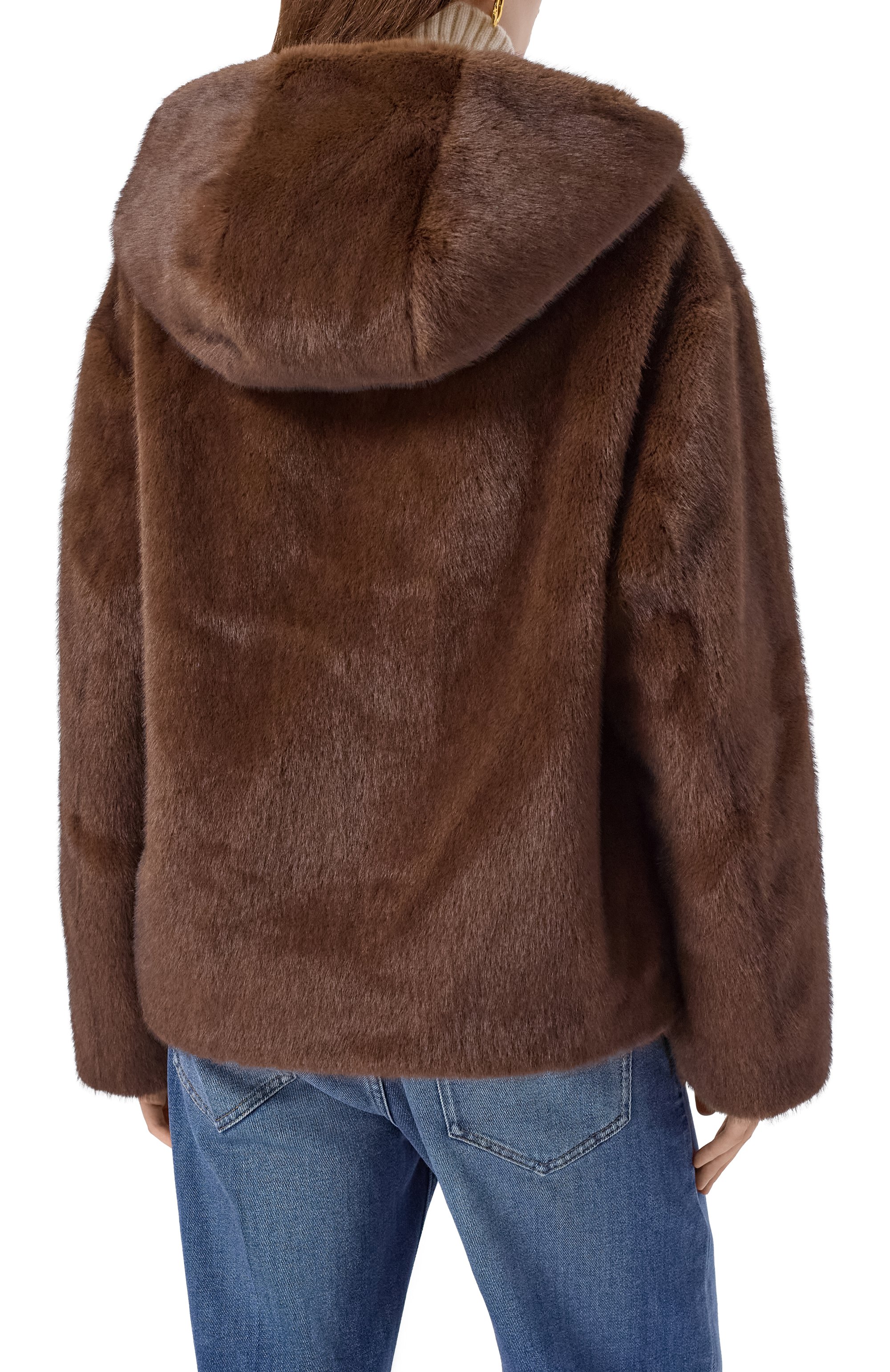 Шуба из экомеха P.A.R.O.S.H., арт. PULSE-D431727, фото 4