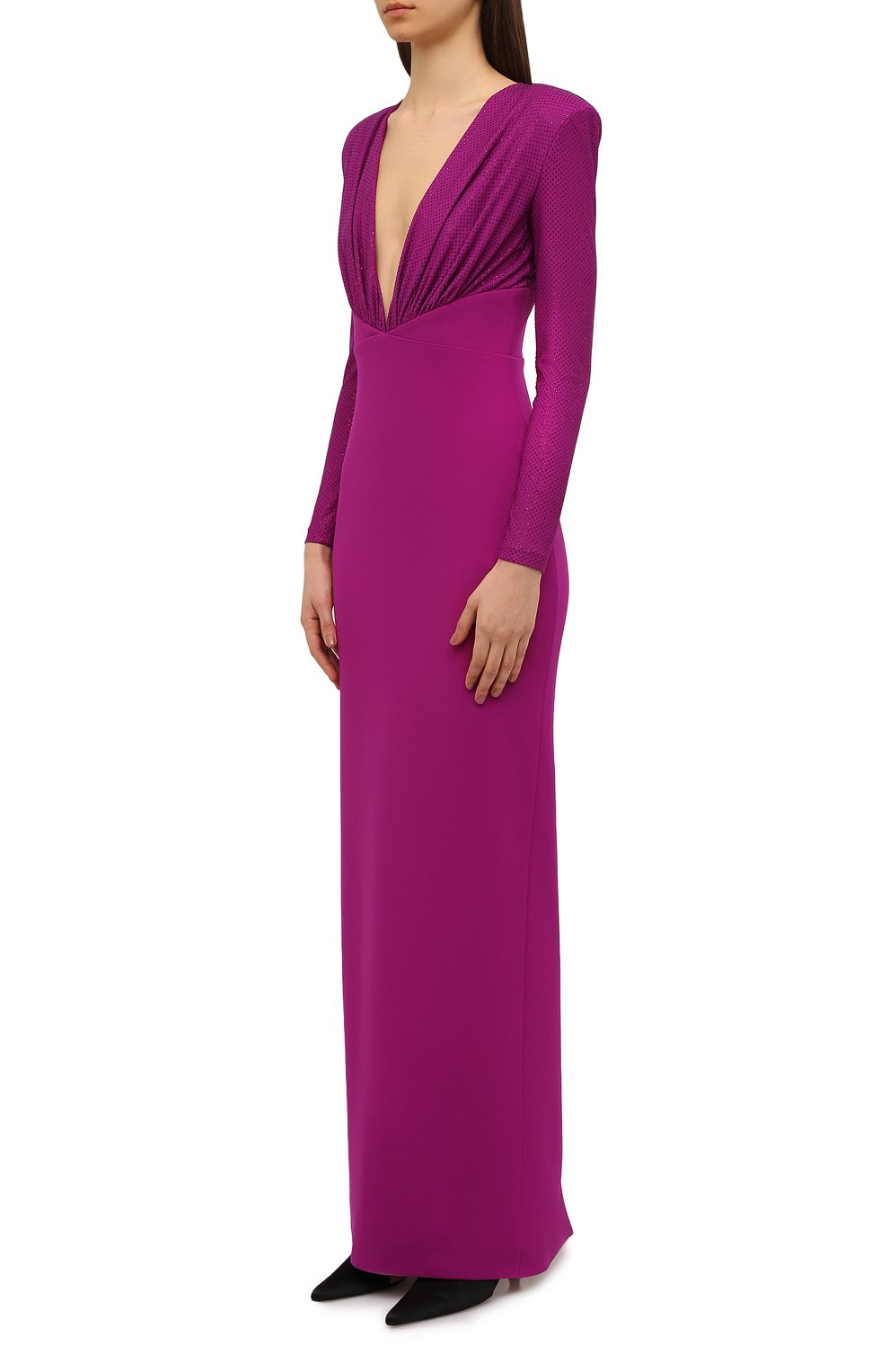 Платье SOLACE LONDON фиолетового цвета по цене 59650 руб., арт. 0S29024, фото 3 Платье SOLACE LONDON, арт. 0S29024, фото 3