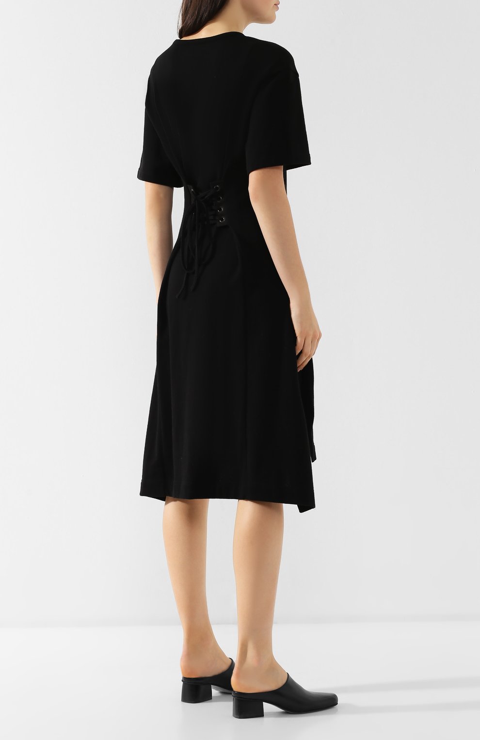 Хлопковое платье YOHJI YAMAMOTO, арт. FZ-D51-006, фото 4