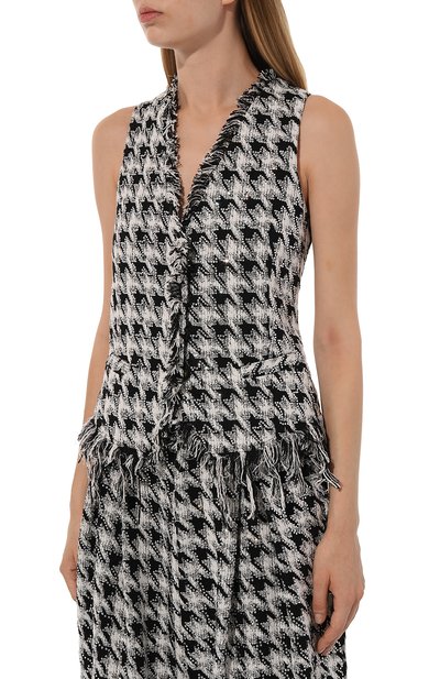 Твидовый жилет с отделкой стразами GIUSEPPE DI MORABITO, арт. 02SST0252C 02300, фото 3