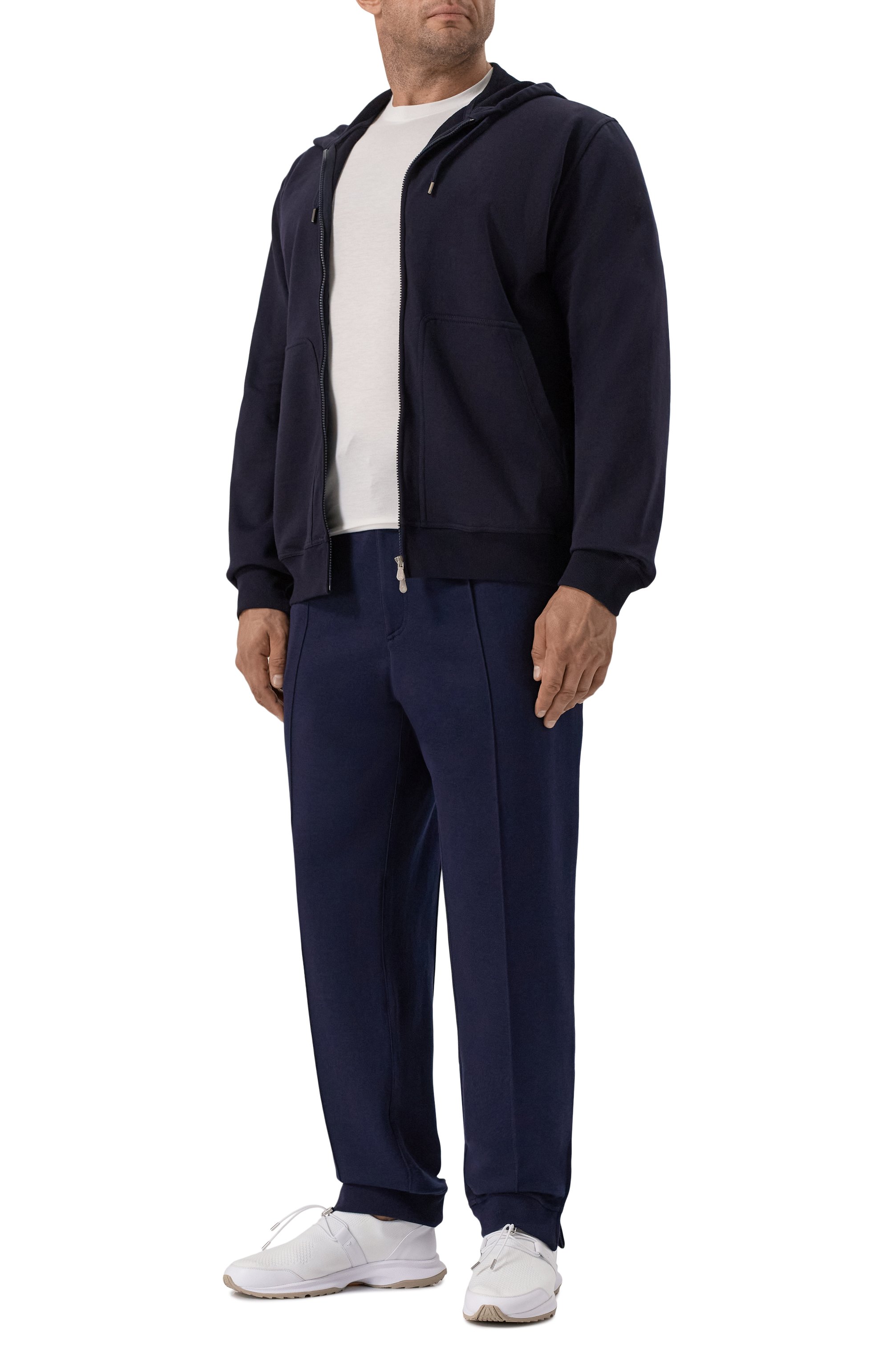 Хлопковые джоггеры BRUNELLO CUCINELLI, арт. MM8313268G, фото 2