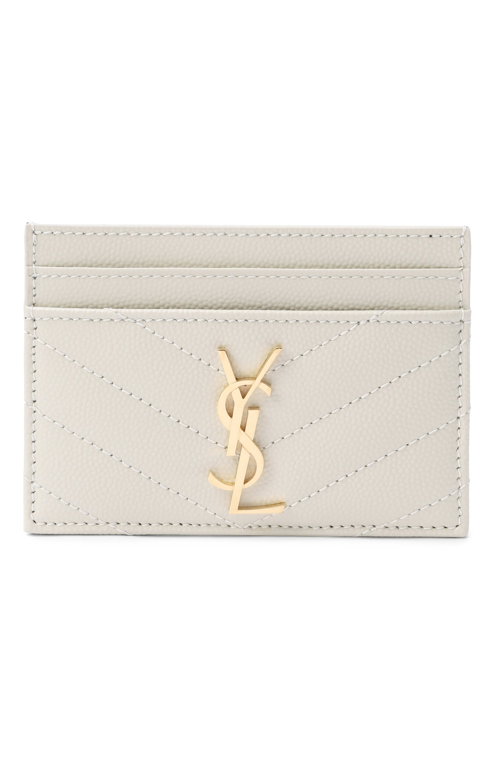 Кожаный футляр для кредитных карт monogram SAINT LAURENT, арт. 423291/B0W01, фото 1