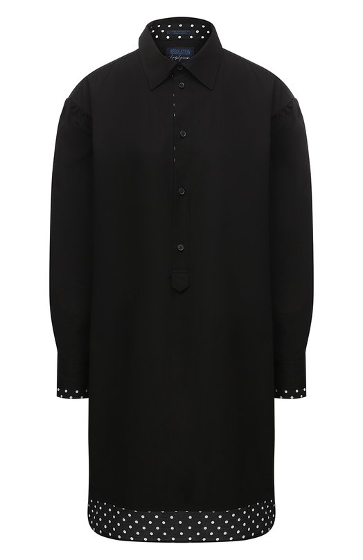 

Хлопковая рубашка Yohji Yamamoto, Чёрный