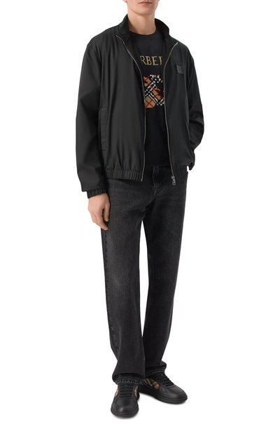 Мужские комбинированные кеды terrace BURBERRY, арт. 8108650