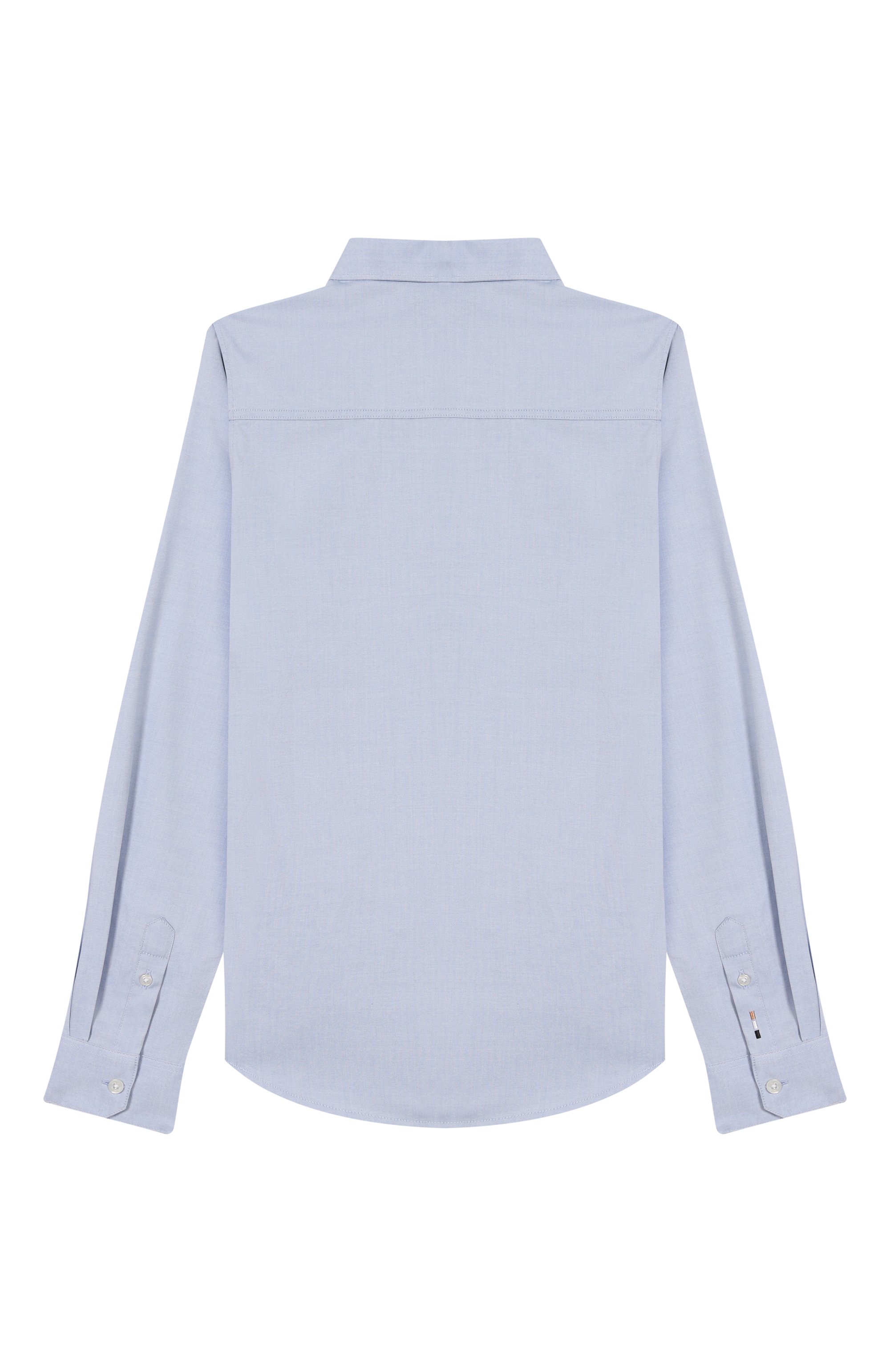 Хлопковая рубашка BOSS голубого цвета по цене 10900 руб., арт. J51626/14A-16A, фото 2 Хлопковая рубашка BOSS, арт. J51626/14A-16A, фото 2