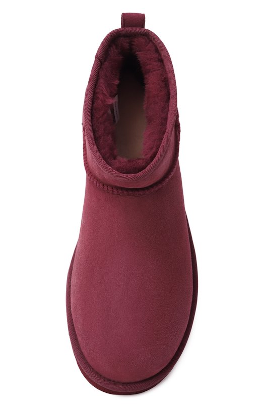 Замшевые полусапоги Classic Ultra Mini UGG 1116109 Розовый  1116109 Фото 6