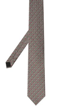 Мужской шелковый галстук BROUBACK коричневого цвета, арт. TIE 8CM/SS24 | Фото 3 (Нос: Не проставлено; Материал сплава: Проставлено; Материал: Шелк, Текстиль; Принт: С принтом)