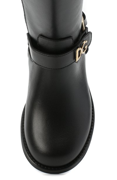 Кожаные сапоги DOLCE & GABBANA, арт. D10986/AW998/29-36, фото 4