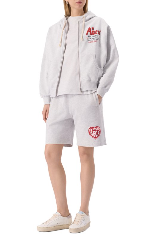 Хлопковая толстовка AECA WHITE AWCMSSBETSZOV004C0.LIGHT GREY (S) Серый  AWCMSSBETSZOV004C0.LIGHT GREY (S) Фото 2