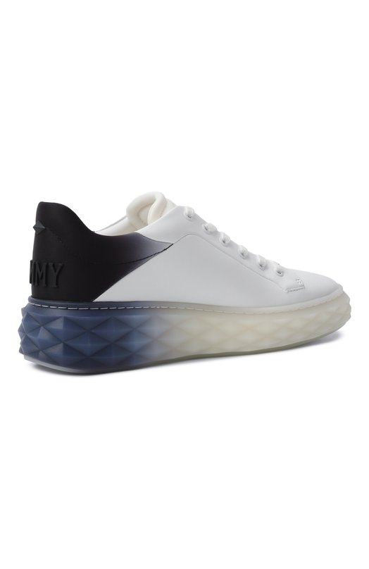 Кожаные кеды Diamond Maxi F II Jimmy Choo DIAM0ND MAXI/F II/BFA Чёрно-белый  DIAM0ND MAXI/F II/BFA Фото 5