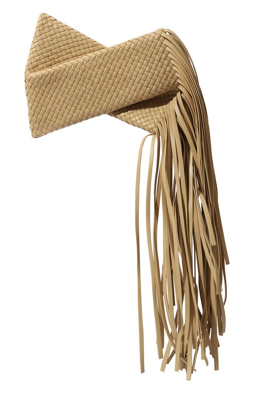 Клатч BV Fringe Crisscross Bottega Veneta 642104/V01D1 Бежевый  642104/V01D1 Фото 6