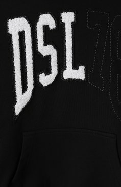 Детский хлопковое худи DIESEL черного цвета, арт. J02226/KYAZM | Фото 3 (Драгоценные камни: Проставлено; Рукава: Длинные; Материал сплава: Проставлено; Мальчики Кросс-КТ: Толстовка-спорт, Худи-одежда; Материал внешний: Хлопок; Ростовка одежда: 6 лет | 116 см, 8 лет | 128 см, 10 - 11 лет | 140 - 146см, 13 - 15 лет | 158 см, 16 лет | 164 см, 4 года | 104 см)