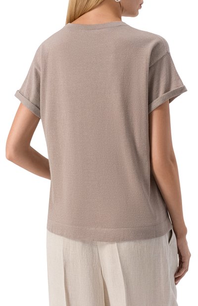 Пуловер из кашемира и шелка BRUNELLO CUCINELLI, арт. M41810000P, фото 4