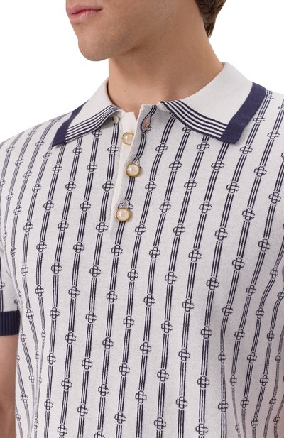 Хлопковое поло CASABLANCA, арт. MS25KW89501, фото 5