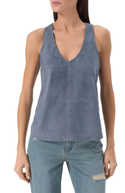 Замшевый топ Zadig and Voltaire RWT001018 Серый  RWT001018 Фото 3