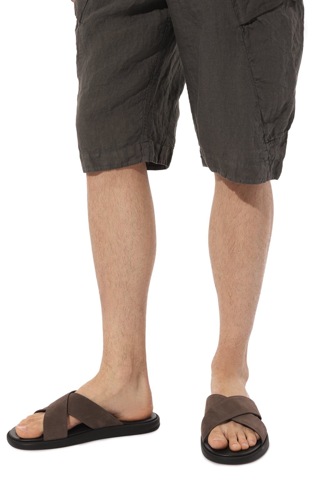 Шлепанцы из нубука DOUCAL'S, арт. DU2859MYK0UF249NN06, фото 3