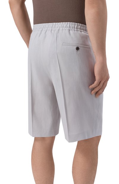 Шорты изо льна и шерсти CORNELIANI, арт. 274555/2718468, фото 4