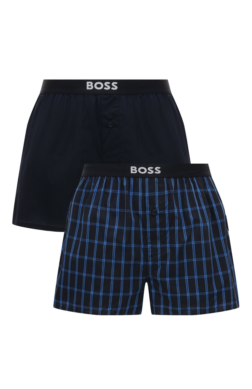 Комплект из двух домашних шорт BOSS черного цвета по цене 6000 руб., арт. 50496091, фото 1 Комплект из двух домашних шорт BOSS, арт. 50496091, фото 1