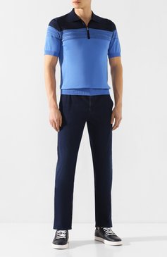 Поло из смеси шелка и хлопка ZILLI, арт. MBT-PZ112-BIC01/MC02, фото 2