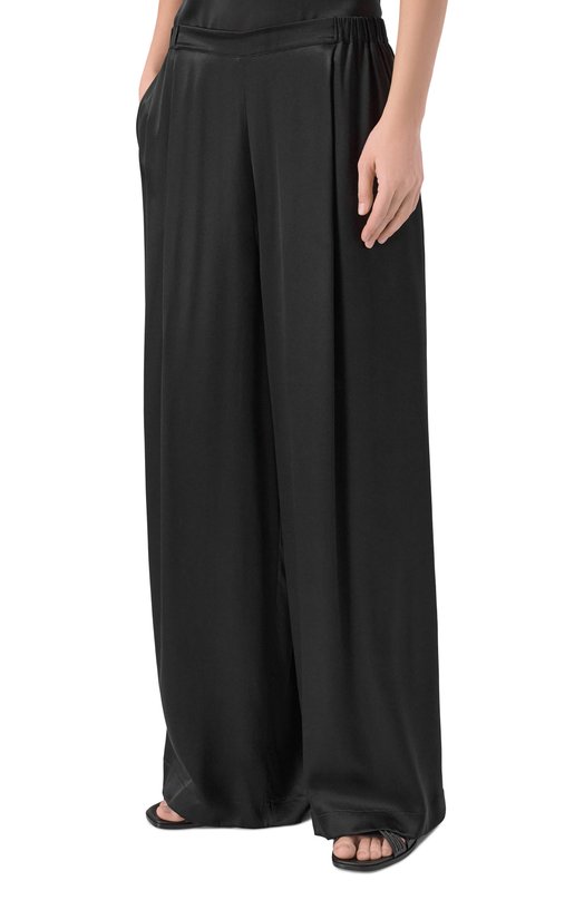 Шелковые брюки Carine Gilson SD0574-S Чёрный  SD0574-S Фото 3