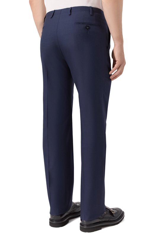 Шерстяные брюки Kiton UPNFCK0982823 Синий  UPNFCK0982823 Фото 4