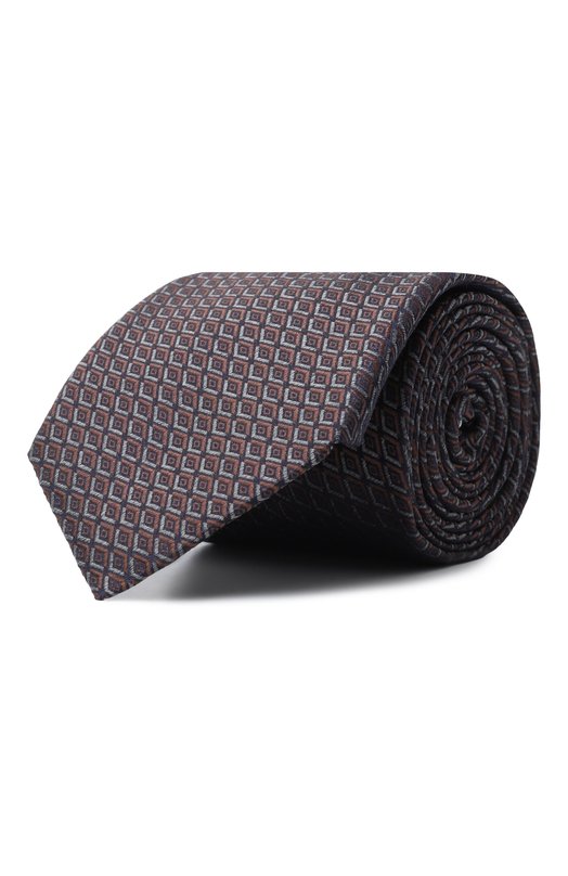 Шелковый галстук Canali 18/HJ04364 Коричневый 18/HJ04364