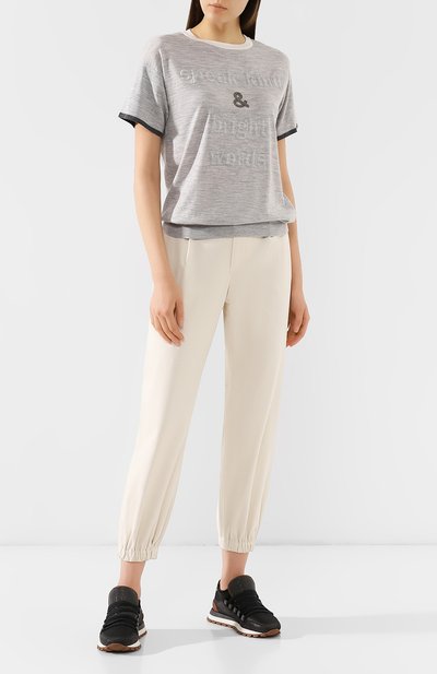 Футболка из смеси шерсти и кашемира BRUNELLO CUCINELLI, арт. M14812700P, фото 2