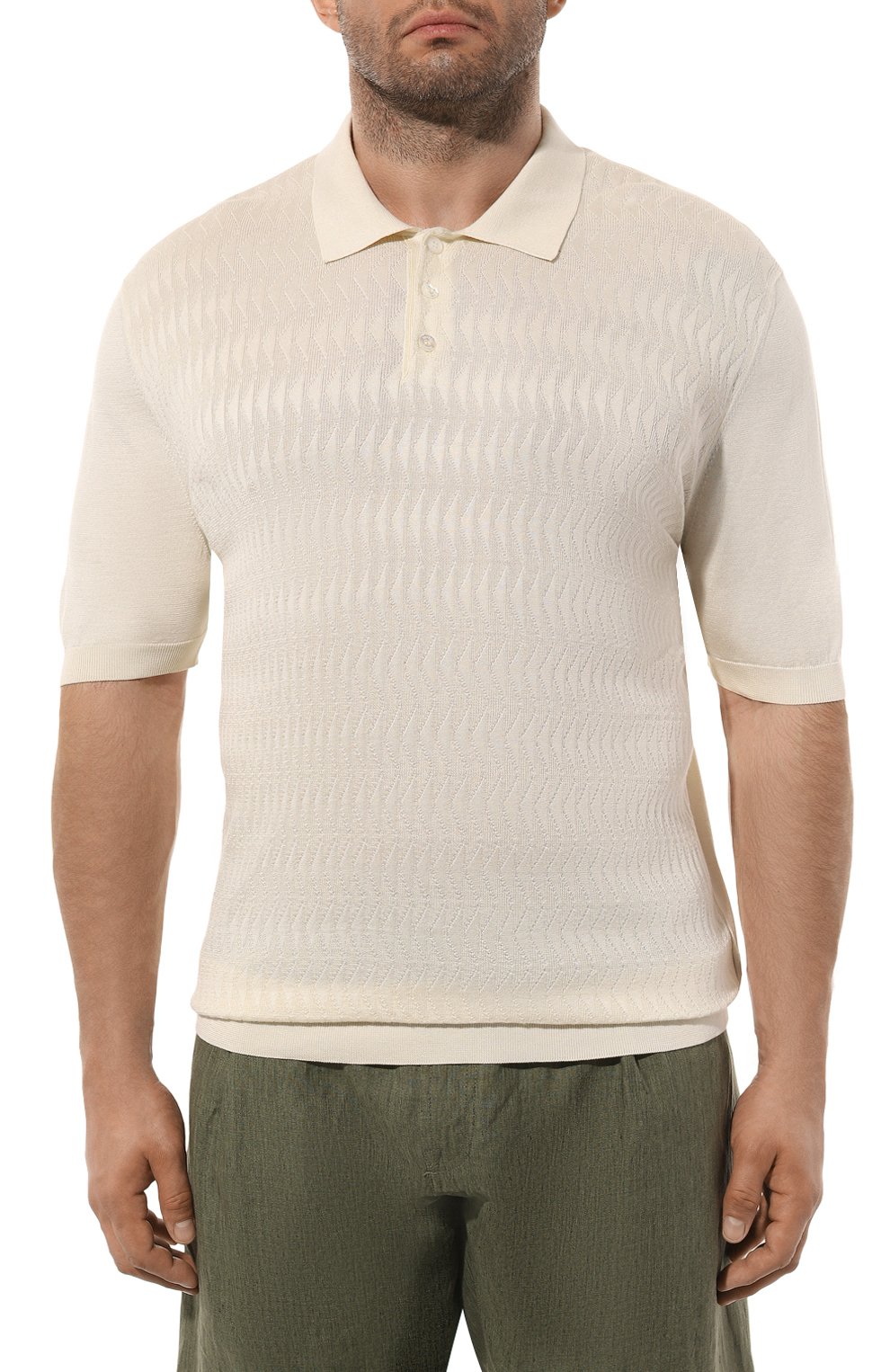 Шелковое поло ZILLI, арт. KBP002M0640VTS000_1, фото 3