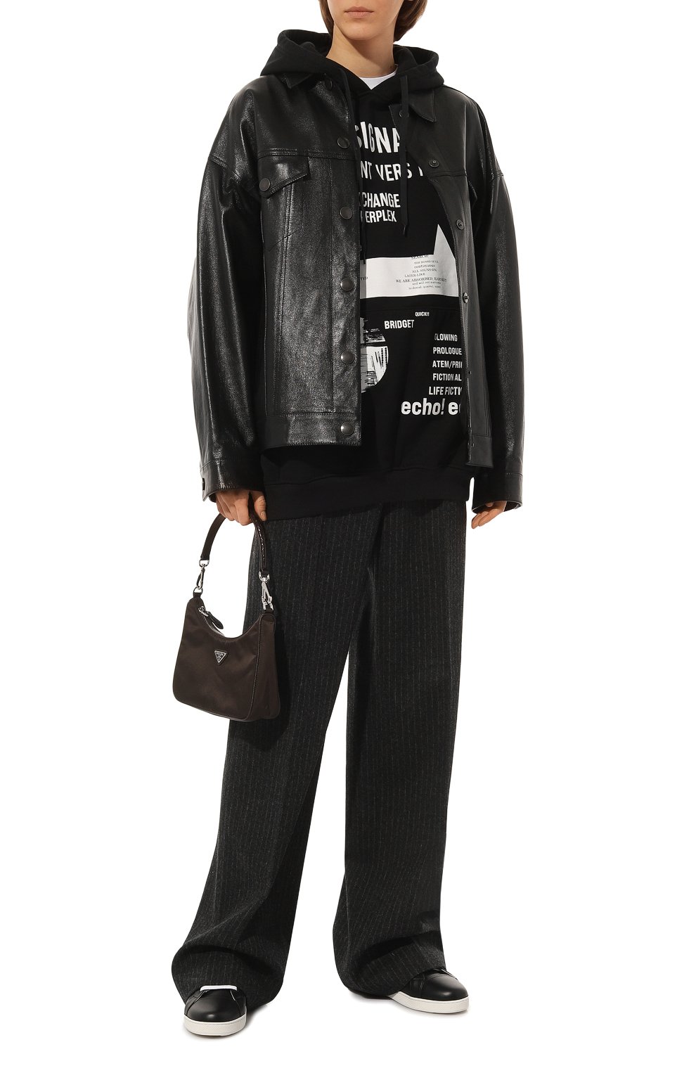 Хлопковое худи PRADA, арт. 139688-1YQR-F0967-211, фото 2