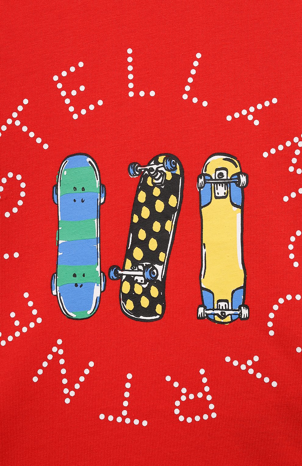 Хлопковая футболка STELLA MCCARTNEY красного цвета по цене 3975 руб., арт. 603085/SQJG4, фото 3 Хлопковая футболка STELLA MCCARTNEY, арт. 603085/SQJG4, фото 3