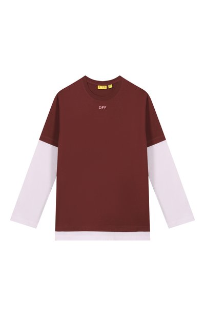 Хлопковый лонгслив OFF-WHITE, арт. 0GAB00CF26JER0016