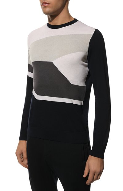 Джемпер из хлопка и шелка ZILLI, арт. MBX-RN050-CILI1/ML01, фото 3