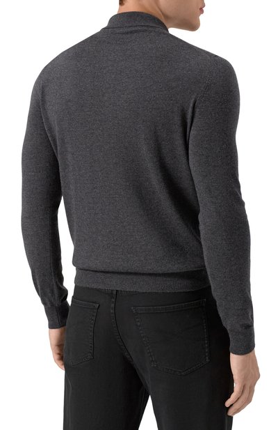 Шерстяное поло CORNELIANI темно-серого цвета по цене 47000 руб., арт. 26M50F-2625100, фото 4 Шерстяное поло CORNELIANI, арт. 26M50F-2625100, фото 4