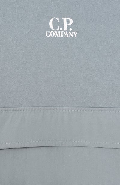 Хлопковый свитшот C.P. COMPANY тёмно-голубого цвета по цене 20600 руб., арт. CUF01U/LCC02, фото 3 Хлопковый свитшот C.P. COMPANY, арт. CUF01U/LCC02, фото 3