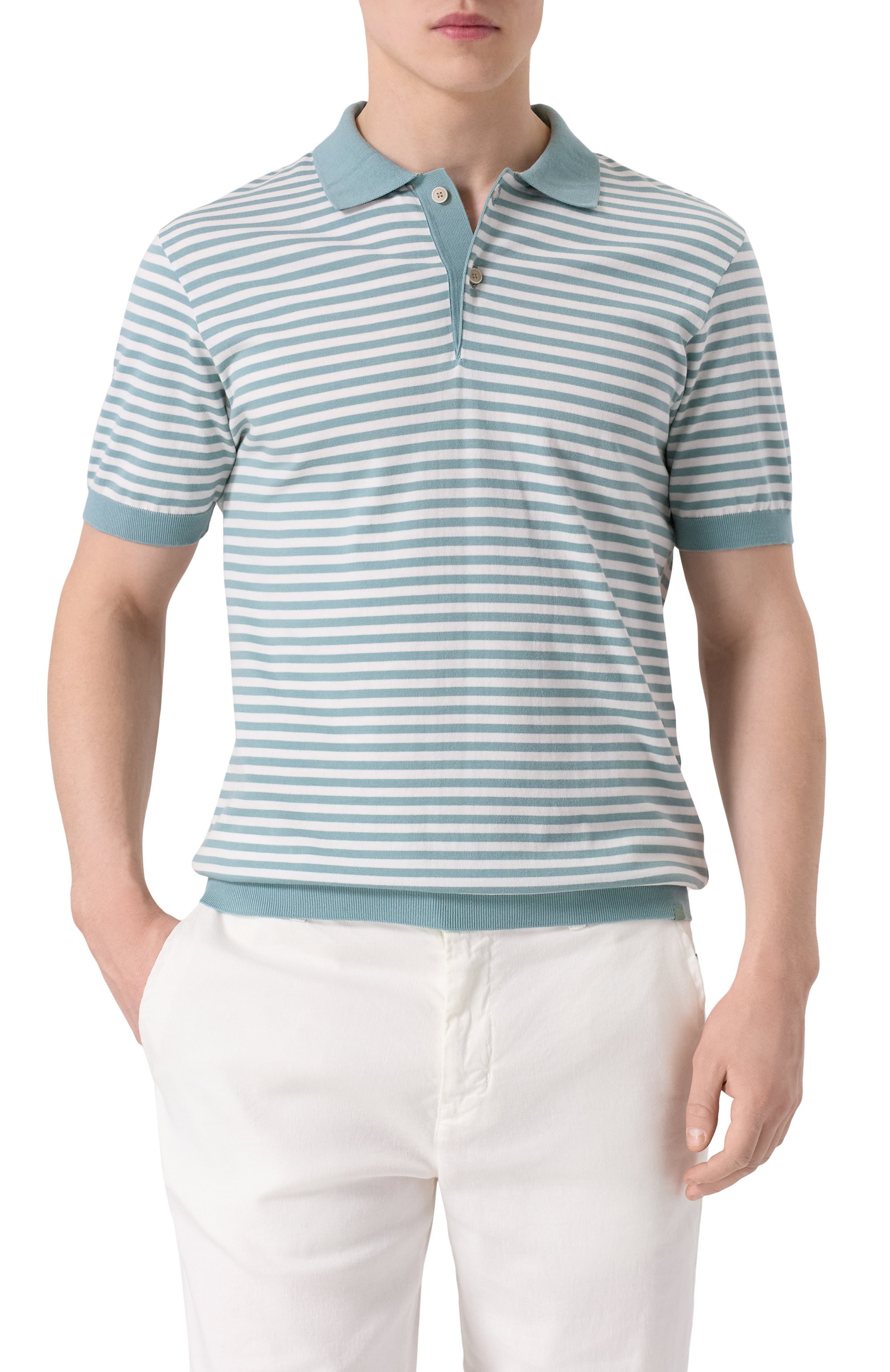 Хлопковое поло PAUL&SHARK, арт. 25411613, фото 3